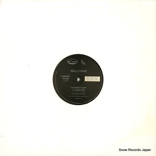 PRICE, KELLY you should've told me 314562864-1