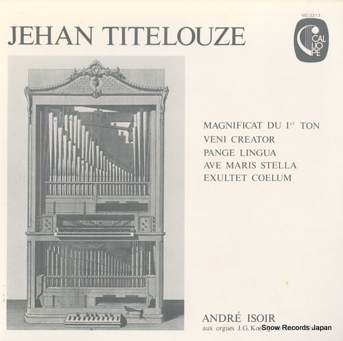 ISOIR, ANDRE titelouze; livre d'orgue VIC-2217