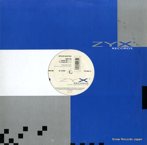 SPACE MASTER i need you ZYX6663-12