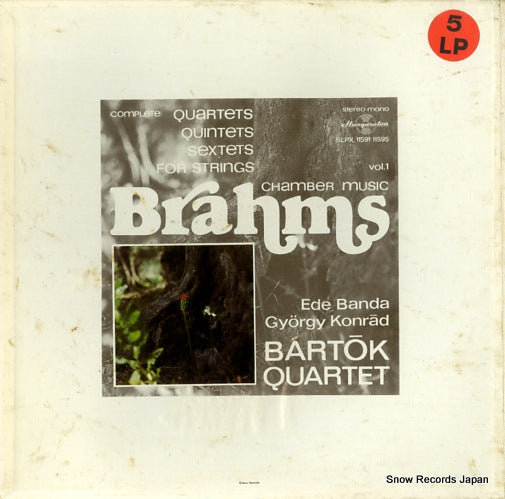 BARTOK QUARTET brahms; chamber music vol.1 SLPX11591/SLE1004