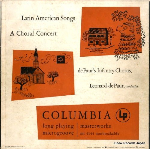 DE PAUR, LEONARD latin american songs / a choral concert ML4144