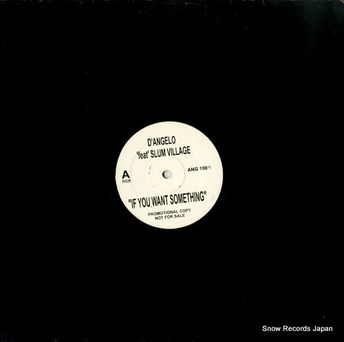 D'ANGELO / THE ROOTS if you want something / you got me (remix) ANG100
