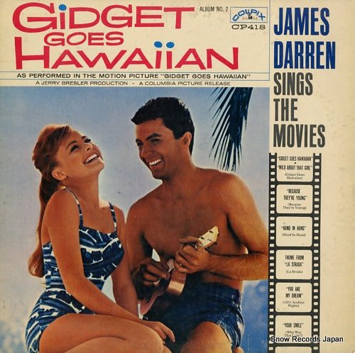 DARREN, JAMES gidget goes hawaiian - james darren sings the movies CP418
