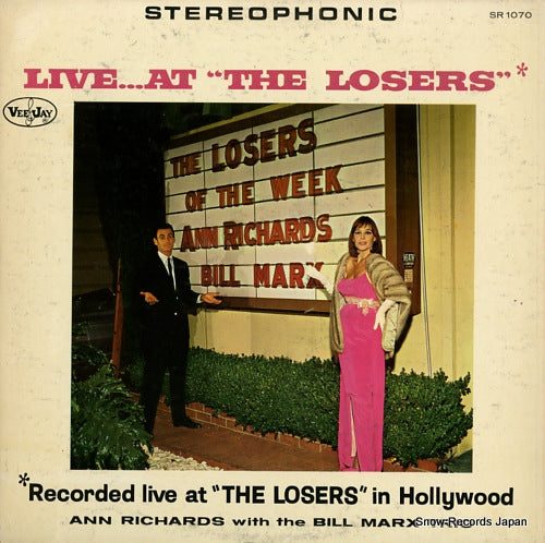 RICHARDS, ANN, AND THE BILL MARX TRIO live at the losers SR1070 / VJLP1070