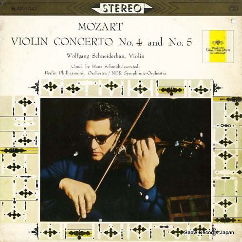 SCHNEIDERHAN, WOLFGANG mozart; violin concerto no.4 and no.5 SLGM-1047