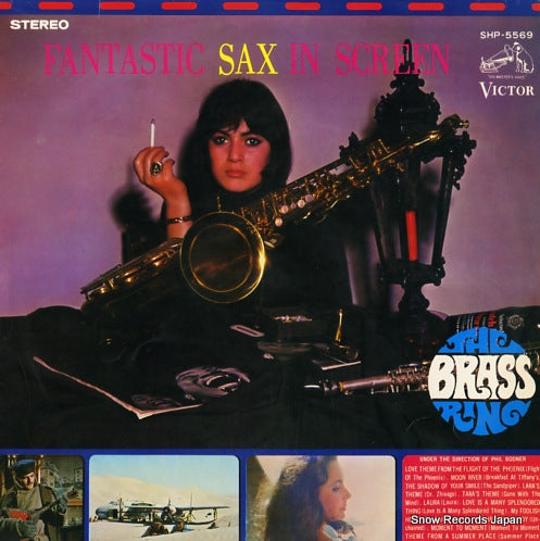 RING, BRASS fantastic sax in screen SHP-5569