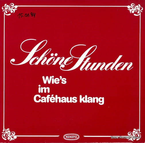 V/A schone stunden/wie's im cafehaus klang M2016