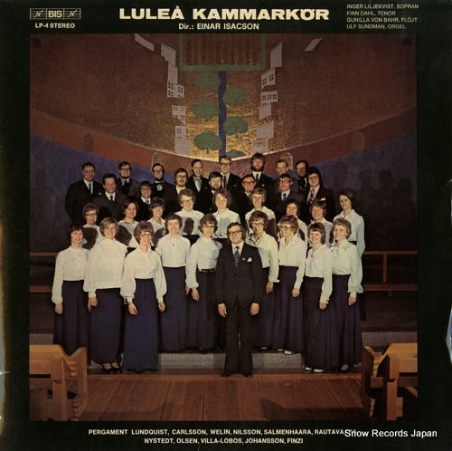 ISACSON, EINAR lulea kammarkor LP-4