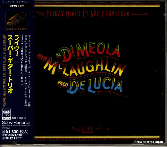 MCLAUGHLIN, JOHN/AL DI MEOLA/PACO DE LUCIA friday night in san francisco SRCS9170