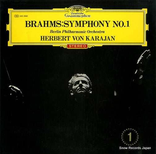 KARAJAN, HERBERT VON brahms; symphony no.1 MG2065