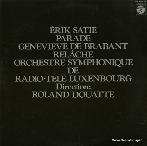 SATIE, ERIK parade, relache, genevieve de brabant OW-7607-MU