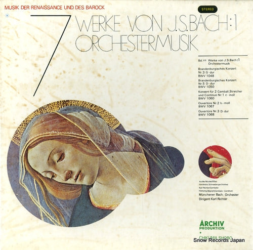 RICHTER, KARL 7 werke von j.s.bach 1 orchestermusik MI2511