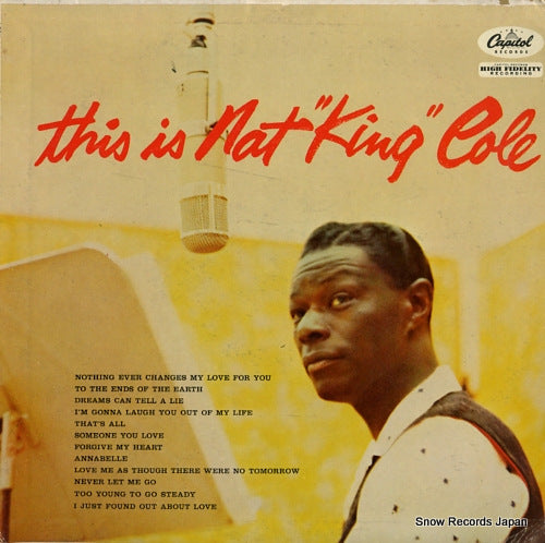 COLE, NAT KING this is nat "king" cole T870