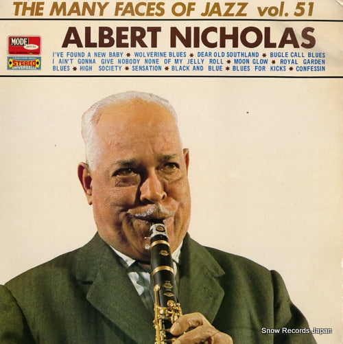 NICHOLAS, ALBERT the many faces of jazz vol.51 CMDINT.9862