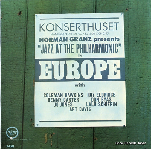 JAZZ AT THE PHILHARMONIC norman granz presents "jazz at the philharmonic" V-8541
