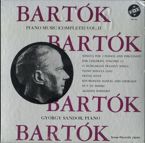 SANDOR, GYORGY bartok; piano music(complete) vol.2 mikrokosmos VBX426