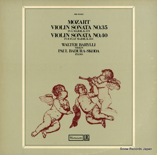 BARYLLI, WALTER / PAUL BADURA-SKODA mozart; violin sonata no.35/no.40 IWB-60020