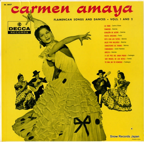 AMAYA, CARMEN flamencan songs and dances vols.1 and 2 DL8027