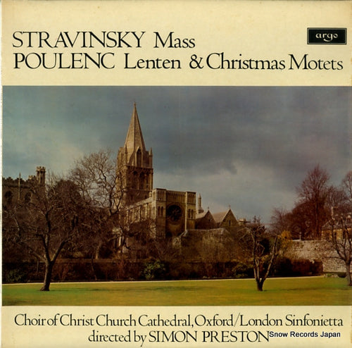 PRESTON, SIMON stravinsky; mass ZRG720