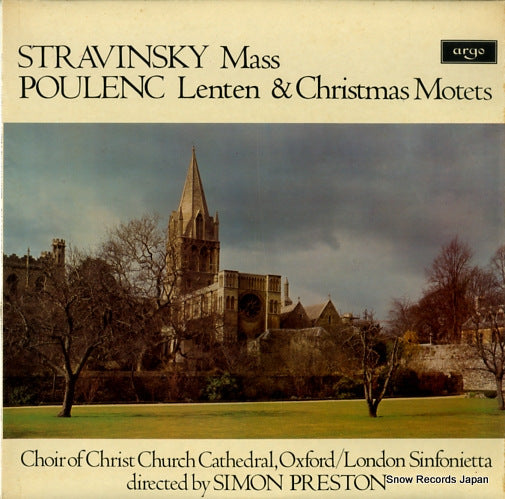 PRESTON, SIMON stravinsky; mass ZRG720