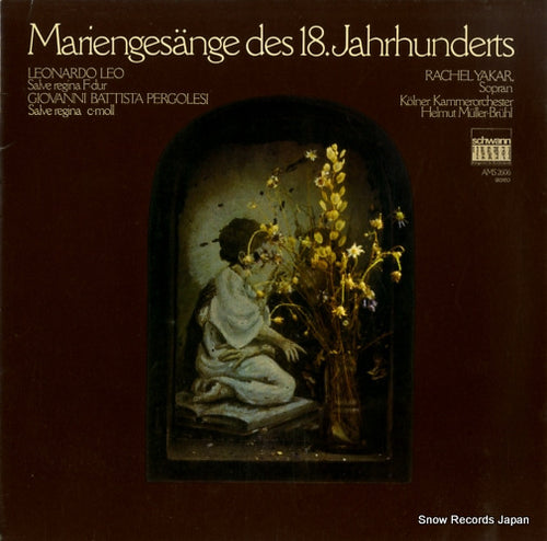 MULLER-BRUHL, HELMUT mariengesange des 18. jahrhunderts AMS2606