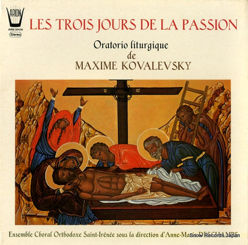 KOVALEVSKY, MAXIME les trois jours de la passion ARN36436