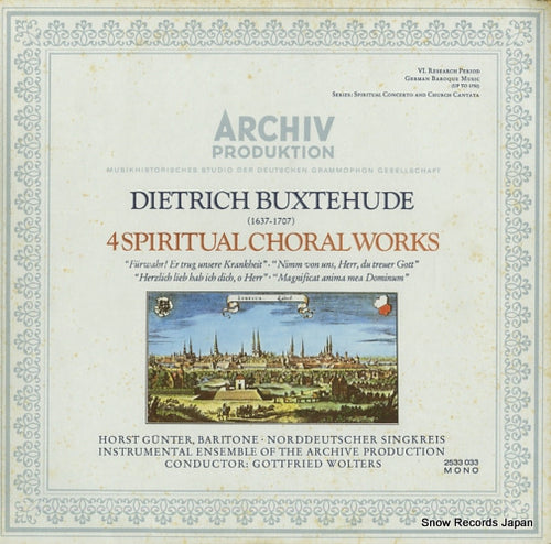 WOLTERS, GOTTFRIED buxtehude; 4 spiritual choral works 2533033