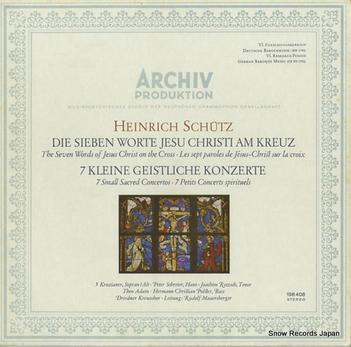 MAUERSBERGER, RUDOLF schutz; die sieben worte jesu christi am kreuz 198408