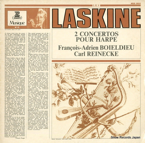 LASKINE, LILY 2 concertos pour harpe MUS19011