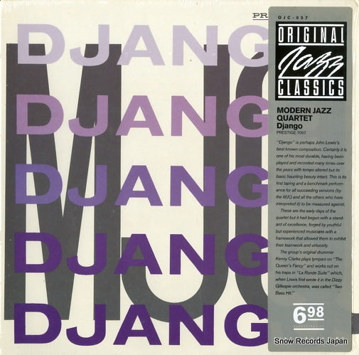 MODERN JAZZ QUARTET, THE django OJC-057
