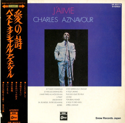 AZNAVOUR, CHARLES j'aime OP-80313