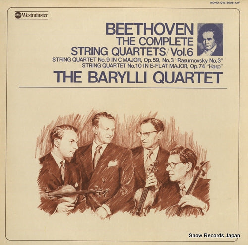 BARYLLI QUARTET, THE beethoven; the complete string quartets vol.6 OW-8006-AW