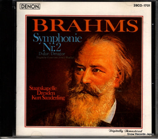 SANDERLING, KURT brahms; symphonie nr.2 28CO-1701