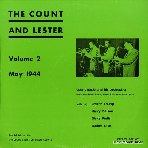 BASIE, COUNT, AND HIS ORCHESTRA the count and lester CAR.431