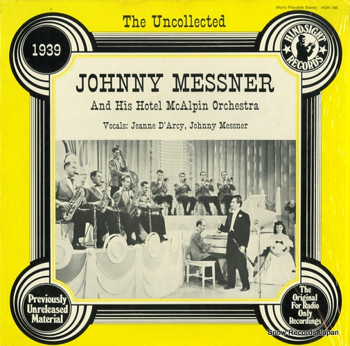 MESSNER, JOHNNY the uncollected johnny messner 1939 HSR-186