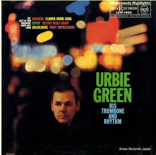 GREEN, URBIE his trombone and rhythm LPM-1969