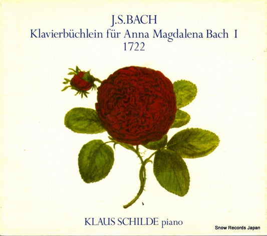 SCHILDE, KLAUS bach; klavierbuchlein fur anna magdalena bach 1 1722 MM-1081-82