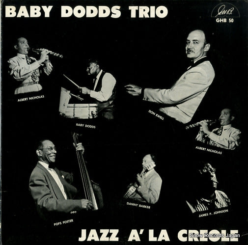 BABY DODDS TRIO baby dodds trio/jazz a'la creole GHB50