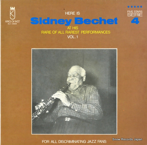 BECHET, SIDNEY at his rare of all rarest performances vol.1 KLJ20004
