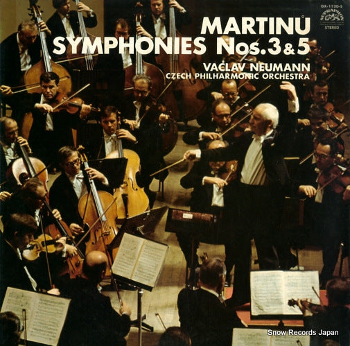 NEUMANN, VACLAV martinu; symphonies nos.3&5 OX-1120-S
