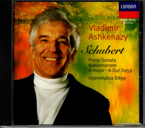 ASHKENAZY, VLADIMIR schubert; piano sonata POCL-1743