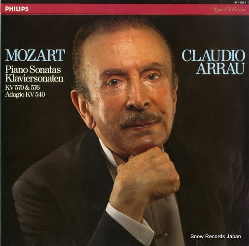 ARRAU, CLAUDIO mozart; piano sonatas 411136-1/28PC-5008