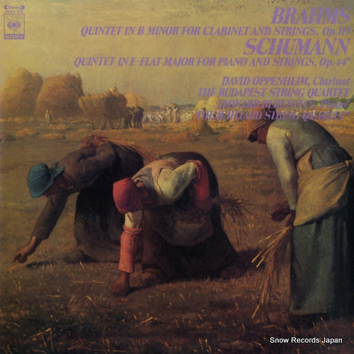 BUDAPEST STRING QUARTET, THE brahms; quintet in b minor for clarinet and strings FCCA227
