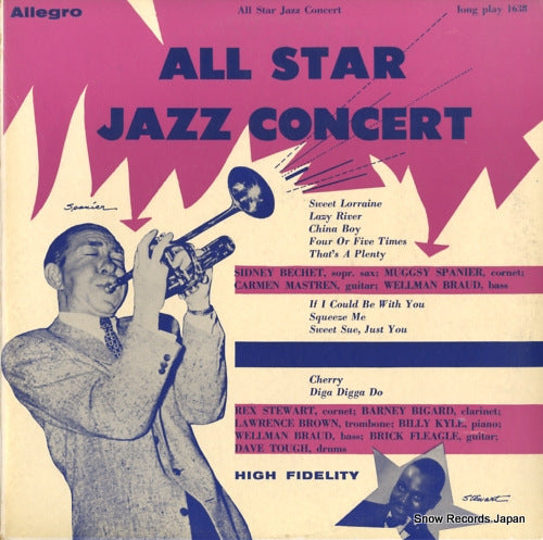 BECHET, SIDNEY all star jazz concert ALLEGRO1638