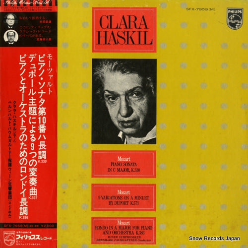 HASKIL, CLARA mozart; piano sonata in c major SFX-7959(M)