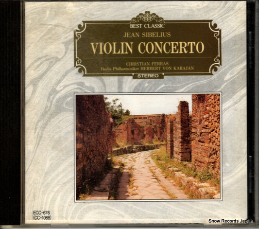 KARAJAN, HERBERT VON sibelius; violin concerto ECC-676
