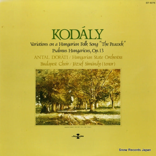 DORATI, ANTAL kodaly; variations on a hungarian folk song "the peacock" GT9276