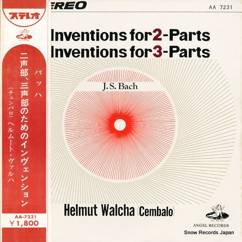 WALCHA, HELMUT bach; 15 inventions for 2 & 3 parts AA-7231