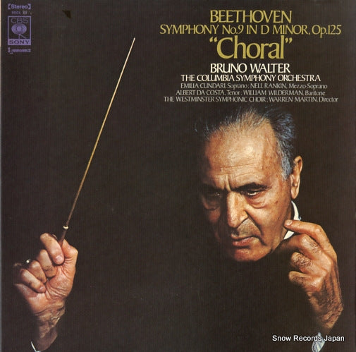 WALTER, BRUNO beethoven; symphony no.9 in d minor, op.125 "choral" SOCL72