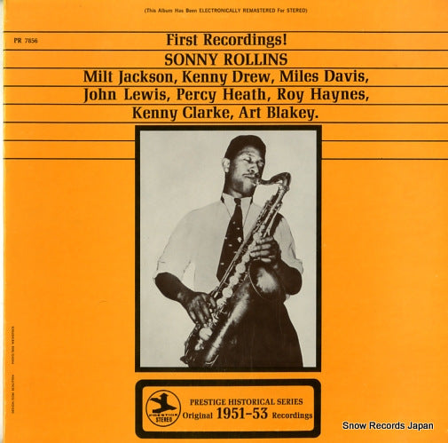 ROLLINS, SONNY sonny rollins first recordings! PR7856/PRST7856